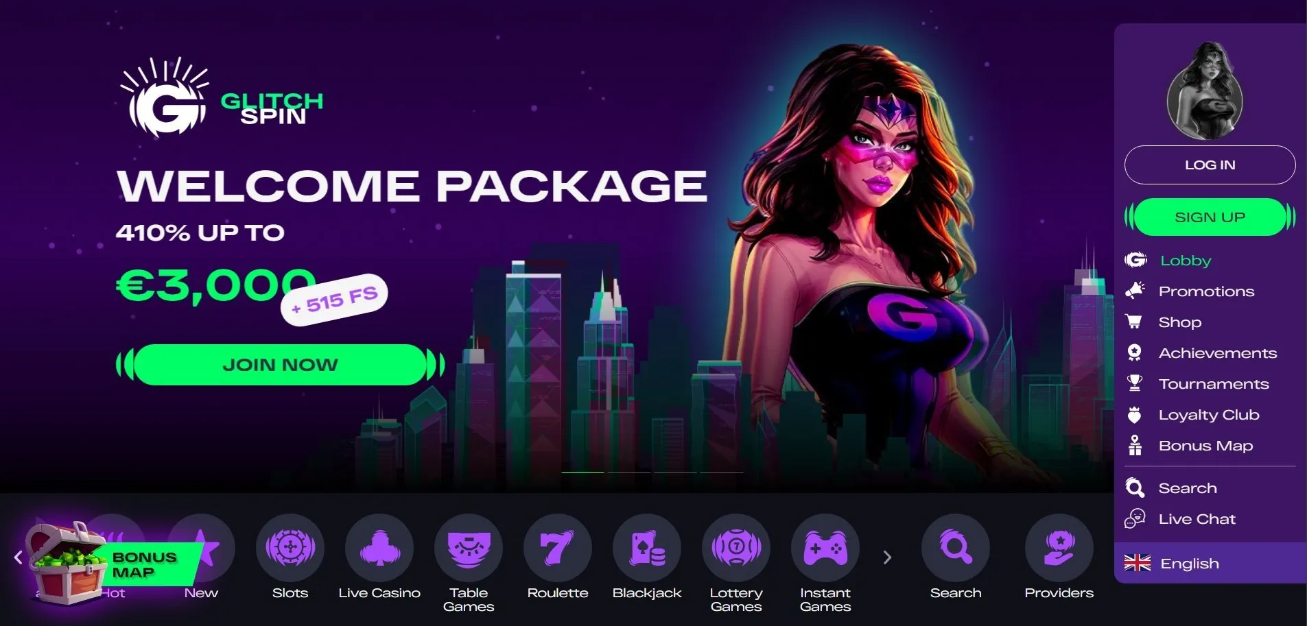 Glitchspin Casino Glitchspin Casino Homepage